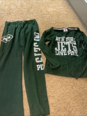 New York Jets/ Victoria secret Pink sweatsuit
